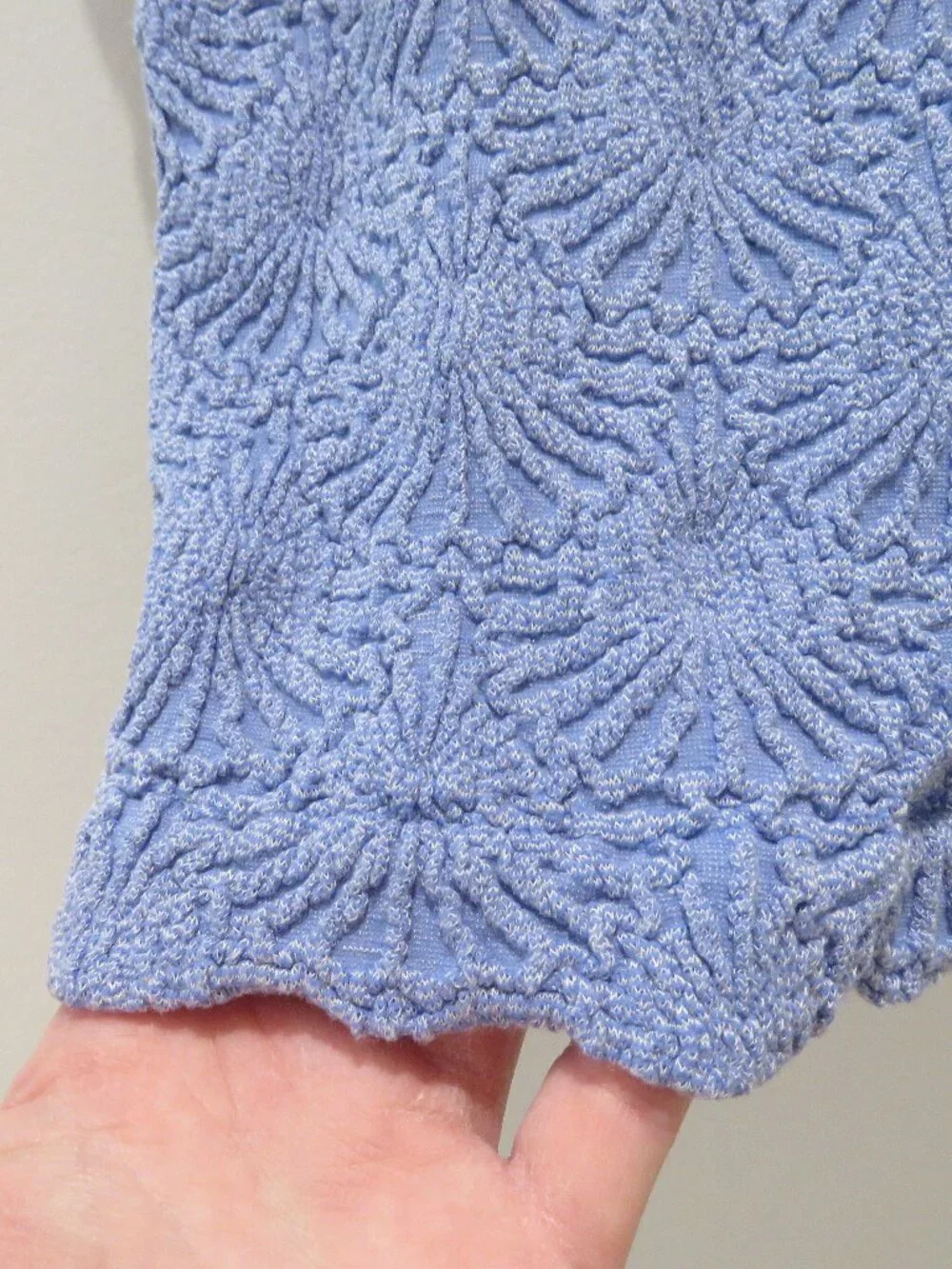 INTIMATELY FREE PEOPLE Love Letter Cami Top Amparo Blue Texture Floral Pastel - Picture 6 of 12